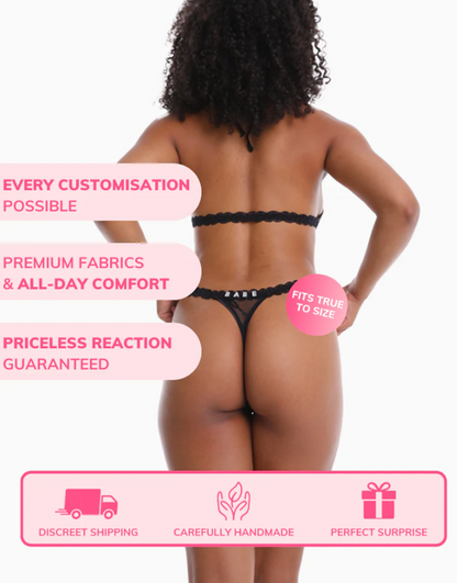 Seductive Name Thong